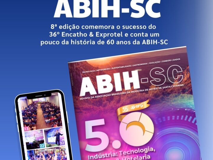 8ª edição da Revista ABIH-SC será lançada no Dia do Hoteleiro