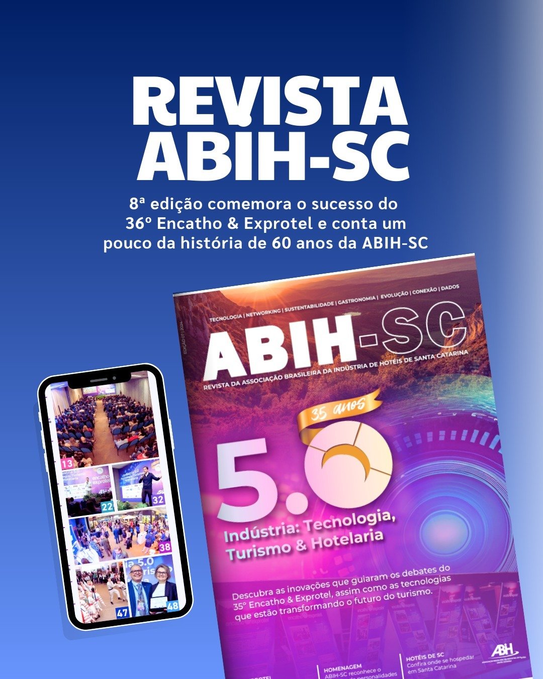 8ª edição da Revista ABIH-SC será lançada no Dia do Hoteleiro