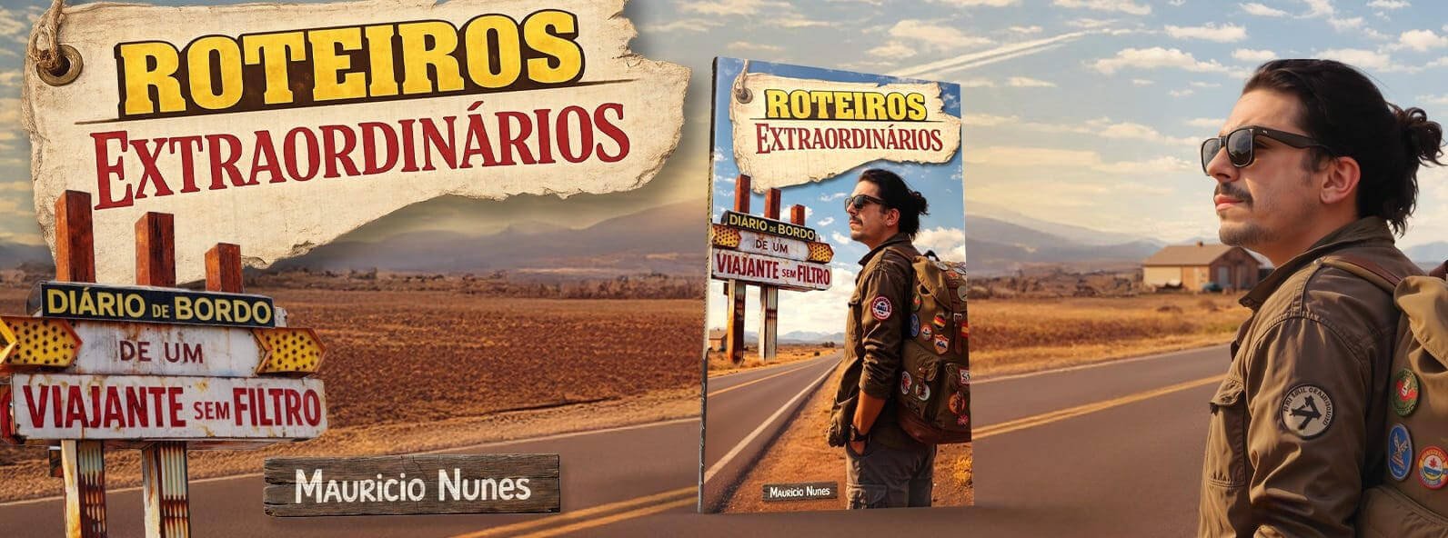 Lançamento do livro “Roteiros Extraordinários – O diário de bordo de um viajante sem filtro”